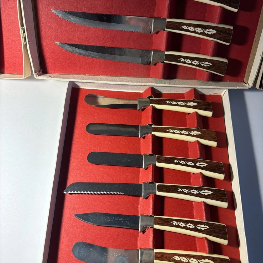 Sheffield English 19-Piece Stainless Steel Cutlery Set Carving Hostess Serving